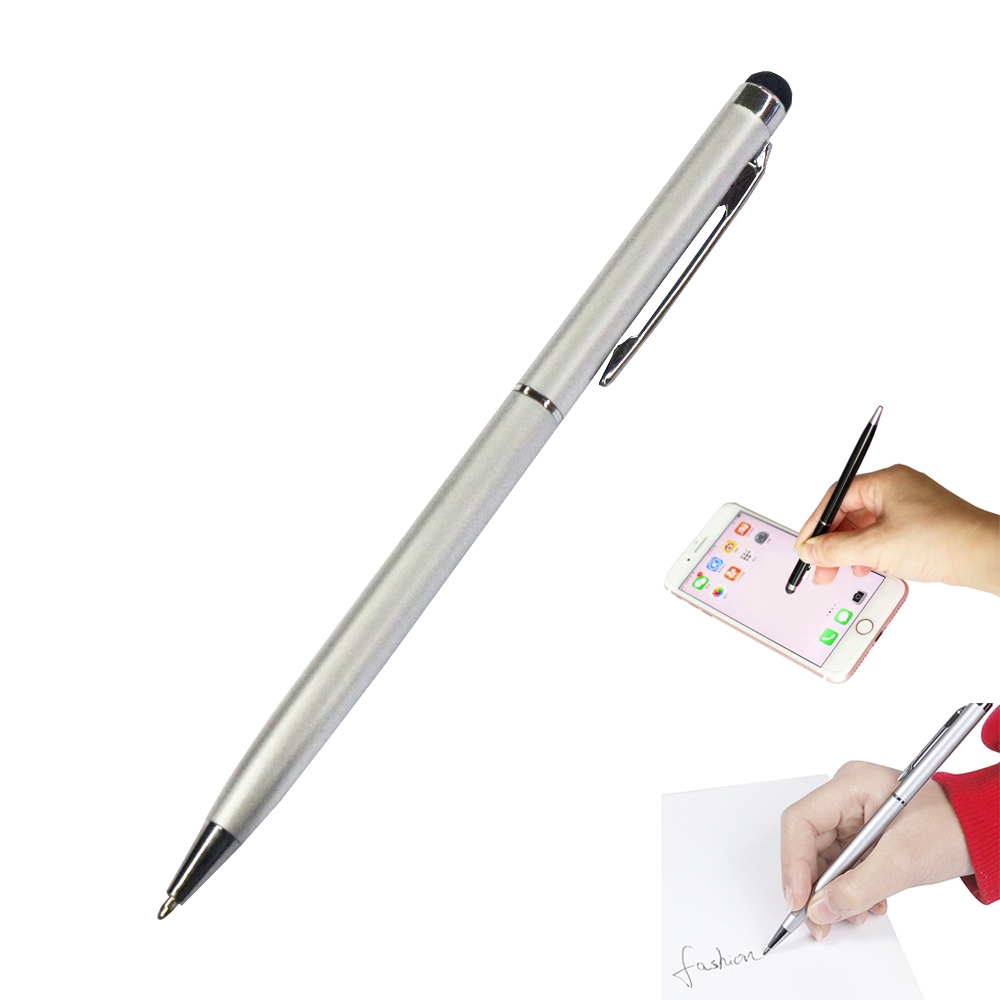 AT-18 3 in 1 Rotary Mobile Phone Touch Screen Handwriting Pen is Suitable for Apple / Huawei / Samsung(Silver) AT-18 3 in 1 Rotary Mobile Phone Touch Screen Handwriting Pen is Suitable for Apple / Huawei / Samsung(Silver)
