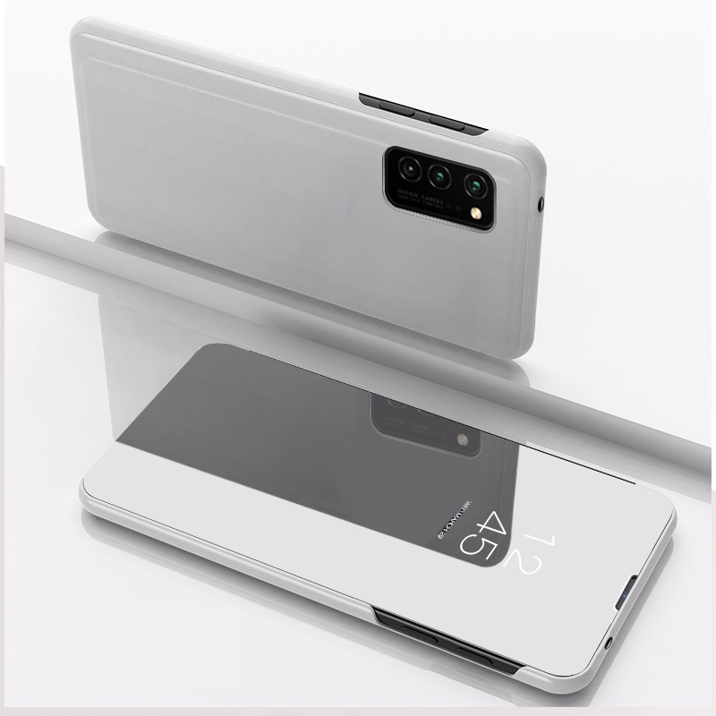 For Samsung Galaxy S21 Ultra 5G Plated Mirror Horizontal Flip Leather Case with Holder(Silver) For Samsung Galaxy S21 Ultra 5G Plated Mirror Horizontal Flip Leather Case with Holder(Silver)