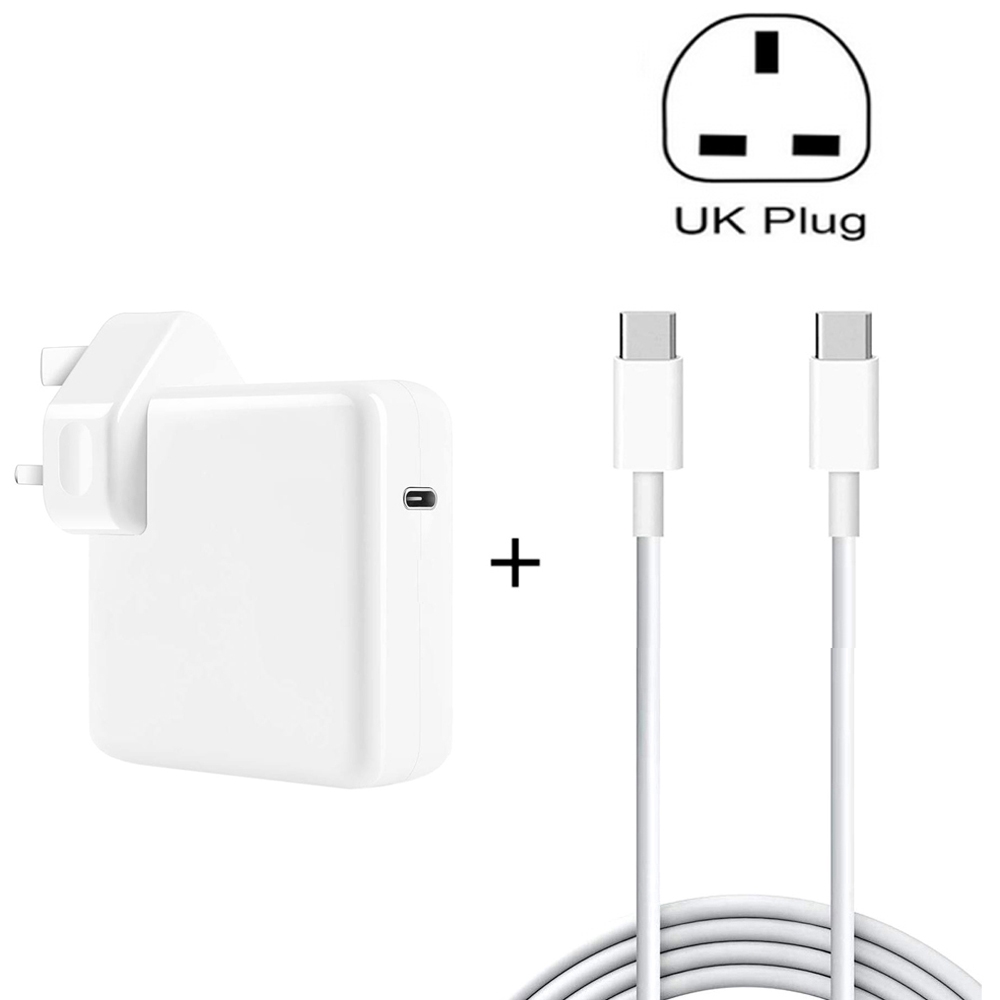 PD-96W 96W PD USB-C / Type-C Laptop Adapter + 2m 5A USB-C / Type-C to USB-C / Type-C Fast Charging Cable for MacBook Pro, Plug Size:UK Plug PD-96W 96W PD USB-C / Type-C Laptop Adapter + 2m 5A USB-C / Type-C to USB-C / Type-C Fast Charging Cable for MacBook Pro, Plug Size:UK Plug