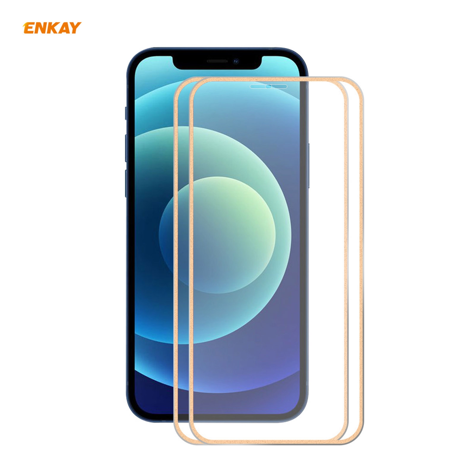 For iPhone 12 mini 2pcs ENKAY Hat-Prince 0.2mm 9H Titanium Alloy Curved Edge Explosion-proof Tempered Glass Full Coverage Screen Protector(Gold) For iPhone 12 mini 2pcs ENKAY Hat-Prince 0.2mm 9H Titanium Alloy Curved Edge Explosion-proof Tempered Glass Full Coverage Screen Protector(Gold)