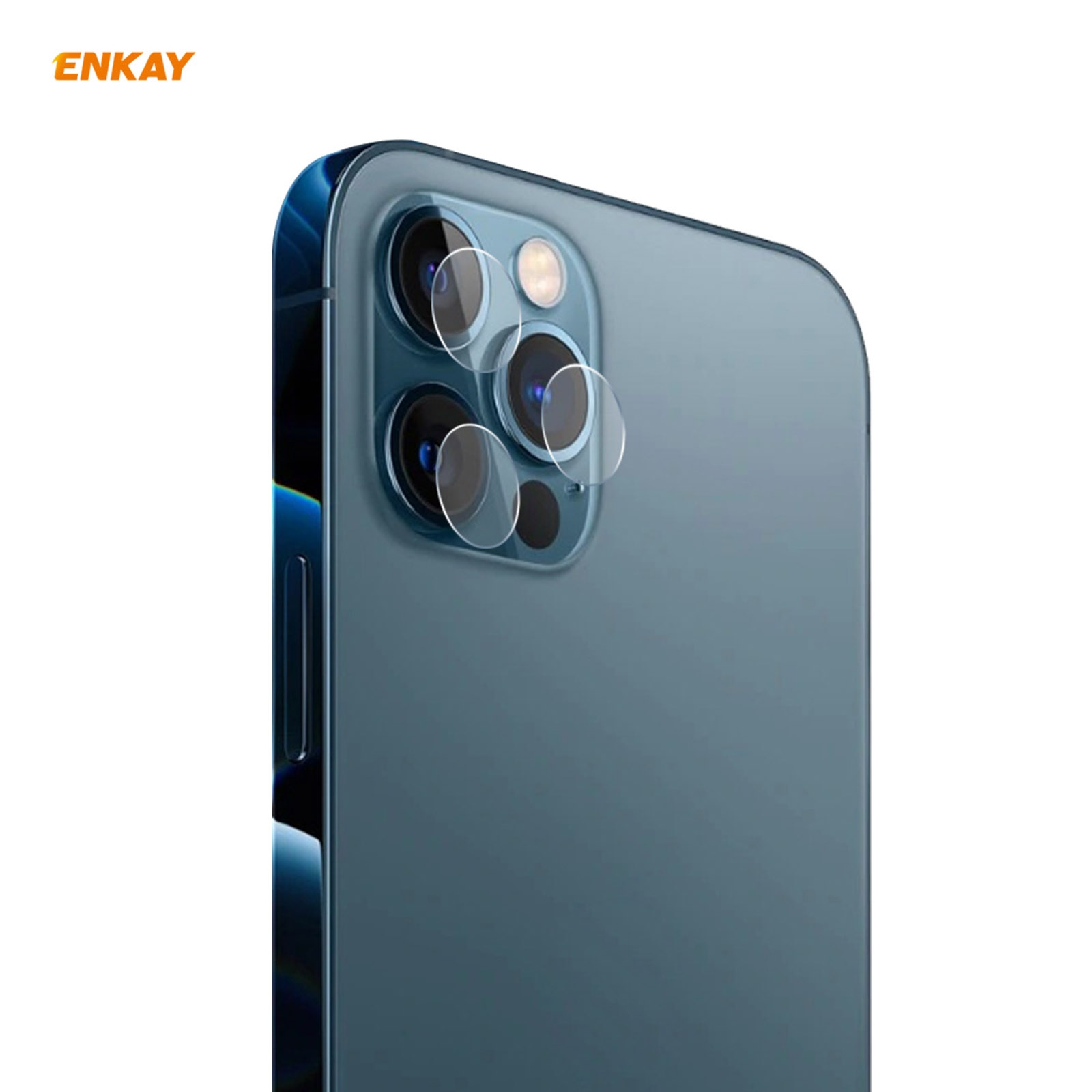 1 Set For iPhone 12 Pro / 12 Pro Max ENKAY Hat-Prince 0.2mm 9H 2.15D Round Edge Rear Camera Lens Tempered Glass Film 3pcs/Set