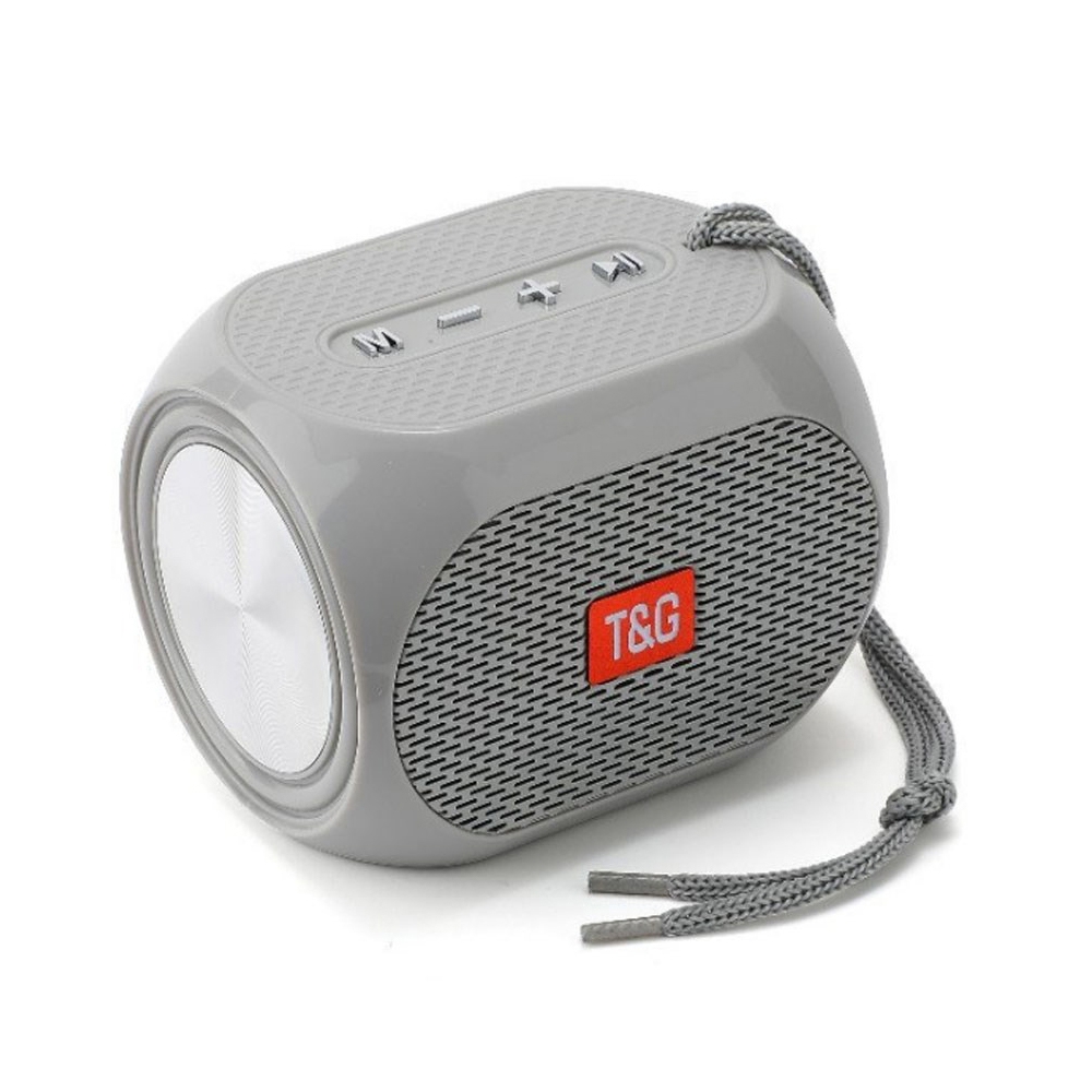 T&G TG196 TWS Subwoofer Bluetooth Speaker With Braided Cord, Support USB/AUX/TF Card/FM(Gray) T&G TG196 TWS Subwoofer Bluetooth Speaker With Braided Cord, Support USB/AUX/TF Card/FM(Gray)