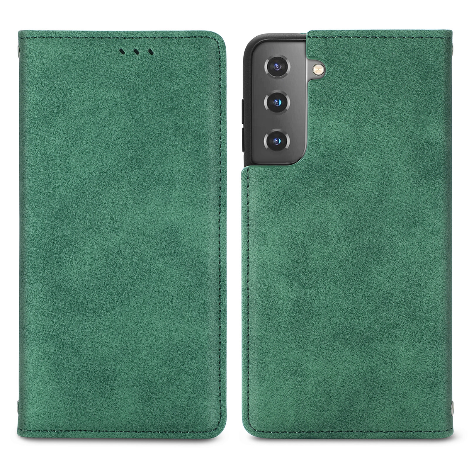For Samsung Galaxy S21 Plus Retro Skin Feel Business Magnetic Horizontal Flip Leather Case with Holder & Card Slots & Wallet & Photo Frame(Green) For Samsung Galaxy S21 Plus Retro Skin Feel Business Magnetic Horizontal Flip Leather Case with Holder & Card Slots & Wallet & Photo Frame(Green)