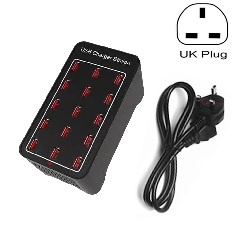 XLD-A7 100W 15 USB Ports Fast Charger Station Smart Charger, AC 110-240V, Plug Size:UK Plug XLD-A7 100W 15 USB Ports Fast Charger Station Smart Charger, AC 110-240V, Plug Size:UK Plug