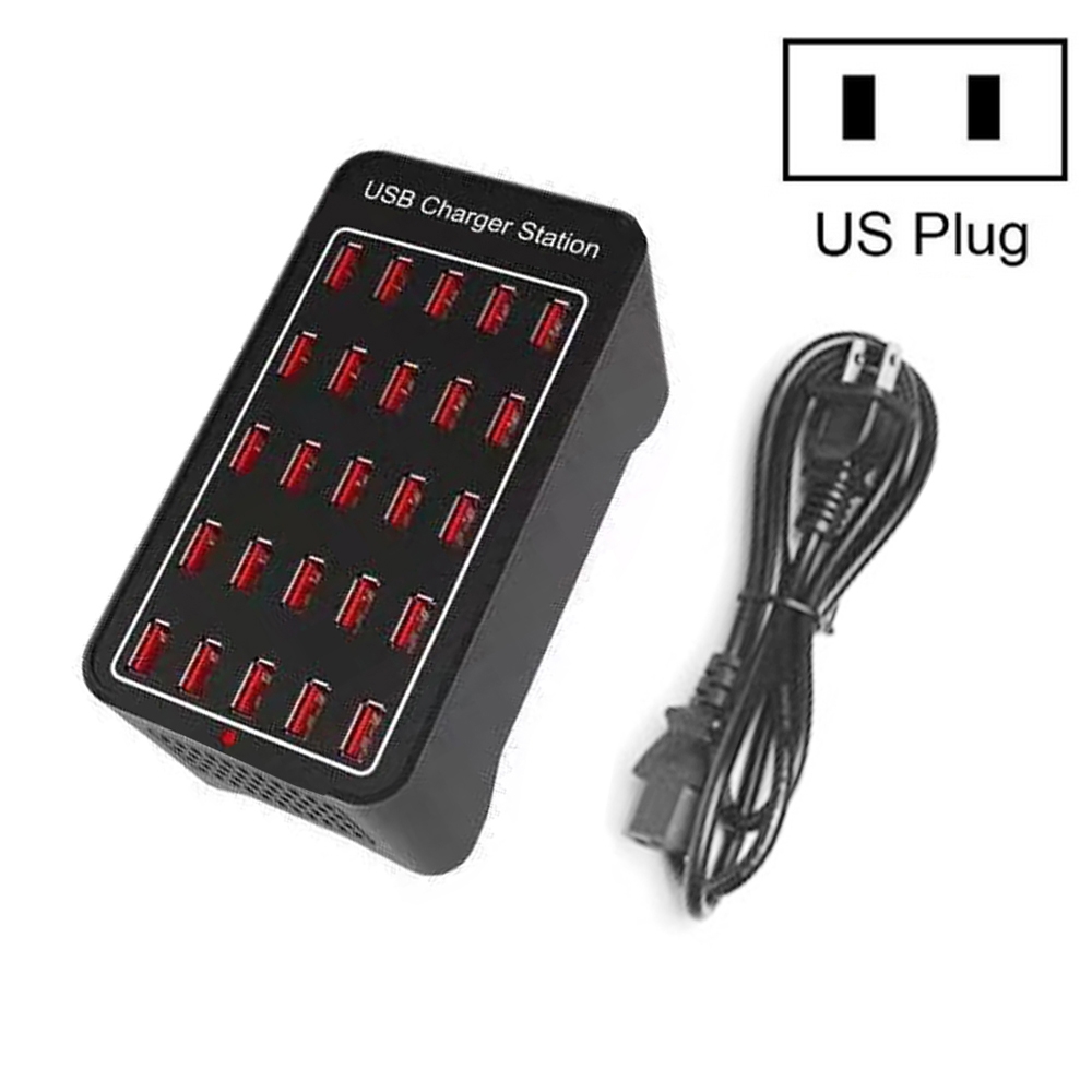 150W 25 USB Ports Fast Charger Station Smart Charger, AC 110-240V, Plug Size:US Plug 150W 25 USB Ports Fast Charger Station Smart Charger, AC 110-240V, Plug Size:US Plug