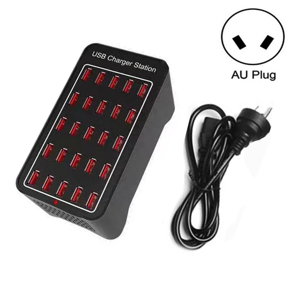 150W 25 USB Ports Fast Charger Station Smart Charger, AC 110-240V, Plug Size:AU Plug 150W 25 USB Ports Fast Charger Station Smart Charger, AC 110-240V, Plug Size:AU Plug
