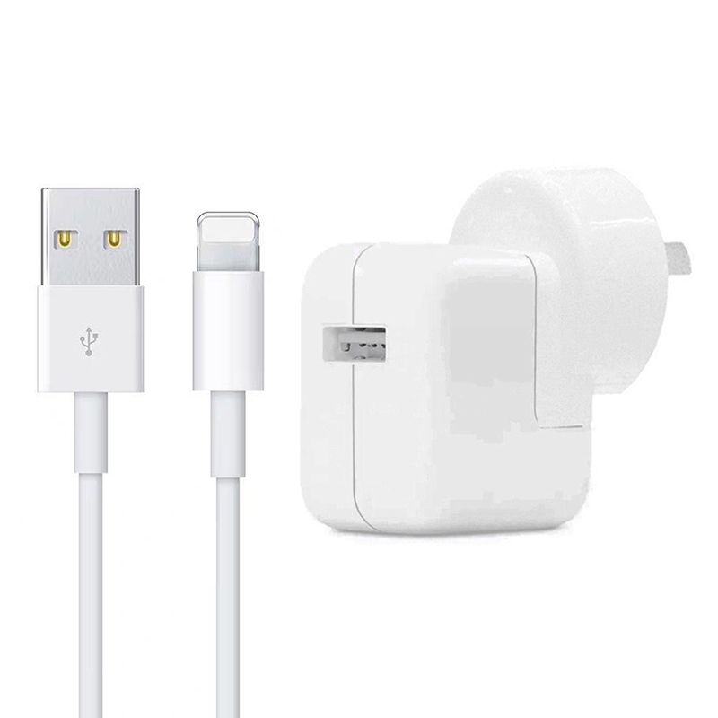 12W USB Charger + USB to 8 Pin Data Cable for iPad / iPhone / iPod Series, AU Plug 12W USB Charger + USB to 8 Pin Data Cable for iPad / iPhone / iPod Series, AU Plug