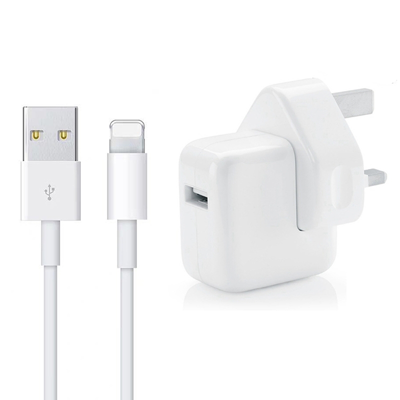 12W USB Charger + USB to 8 Pin Data Cable for iPad / iPhone / iPod Series, UK Plug 12W USB Charger + USB to 8 Pin Data Cable for iPad / iPhone / iPod Series, UK Plug