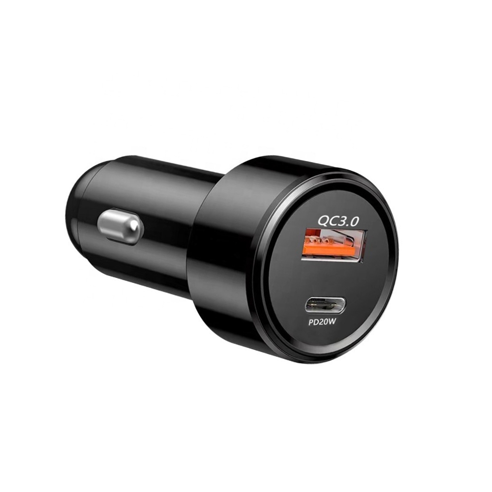 TE-P31 PD 20W USB-C / Type-C + QC3.0 18W USB Fast Car Charger(Black) TE-P31 PD 20W USB-C / Type-C + QC3.0 18W USB Fast Car Charger(Black)