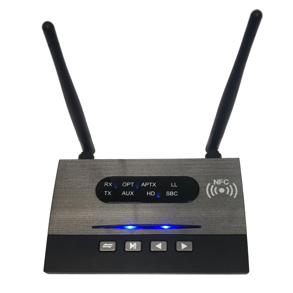 B22 Bluetooth 5.0 Transmitter Receiver APTx-HD LL Optical NFC Audio Adapter 3.5mm RCA AUX for TV / Home Stereo Headphone B22 Bluetooth 5.0 Transmitter Receiver APTx-HD LL Optical NFC Audio Adapter 3.5mm RCA AUX for TV / Home Stereo Headphone