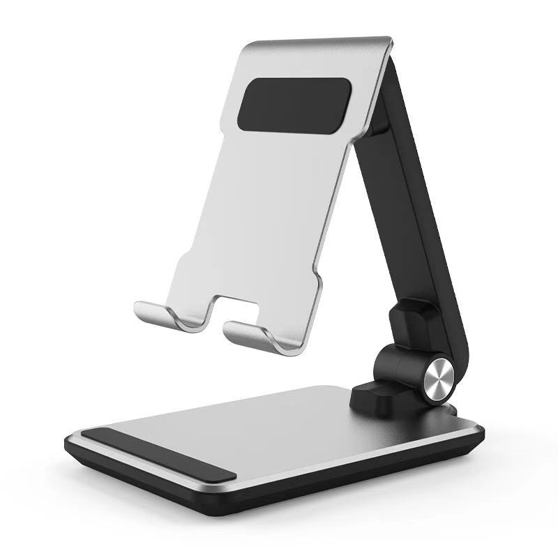 Foldable Tablet Desk Holder, Aluminum Alloy Base for iPad, Huawei Etc Foldable Tablet Desk Holder, Aluminum Alloy Base for iPad, Huawei Etc