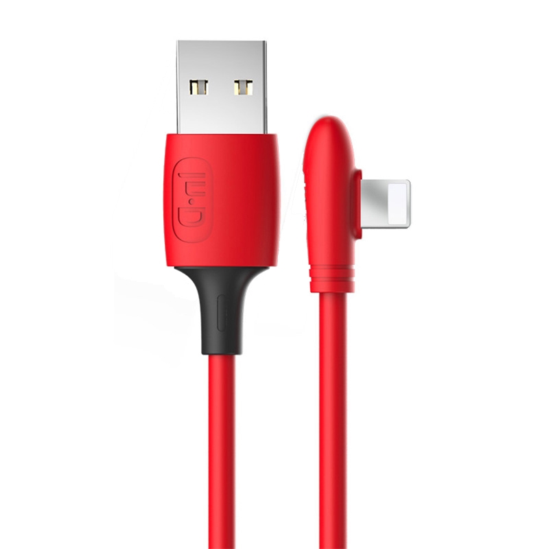 ENKAY Hat-Prince ENK-CB211 2.4A USB to 8 Pin 90 Degree Elbow Silicone Data Sync Fast Charging Cable, Cable Length: 1.8m(Red) ENKAY Hat-Prince ENK-CB211 2.4A USB to 8 Pin 90 Degree Elbow Silicone Data Sync Fast Charging Cable, Cable Length: 1.8m(Red)