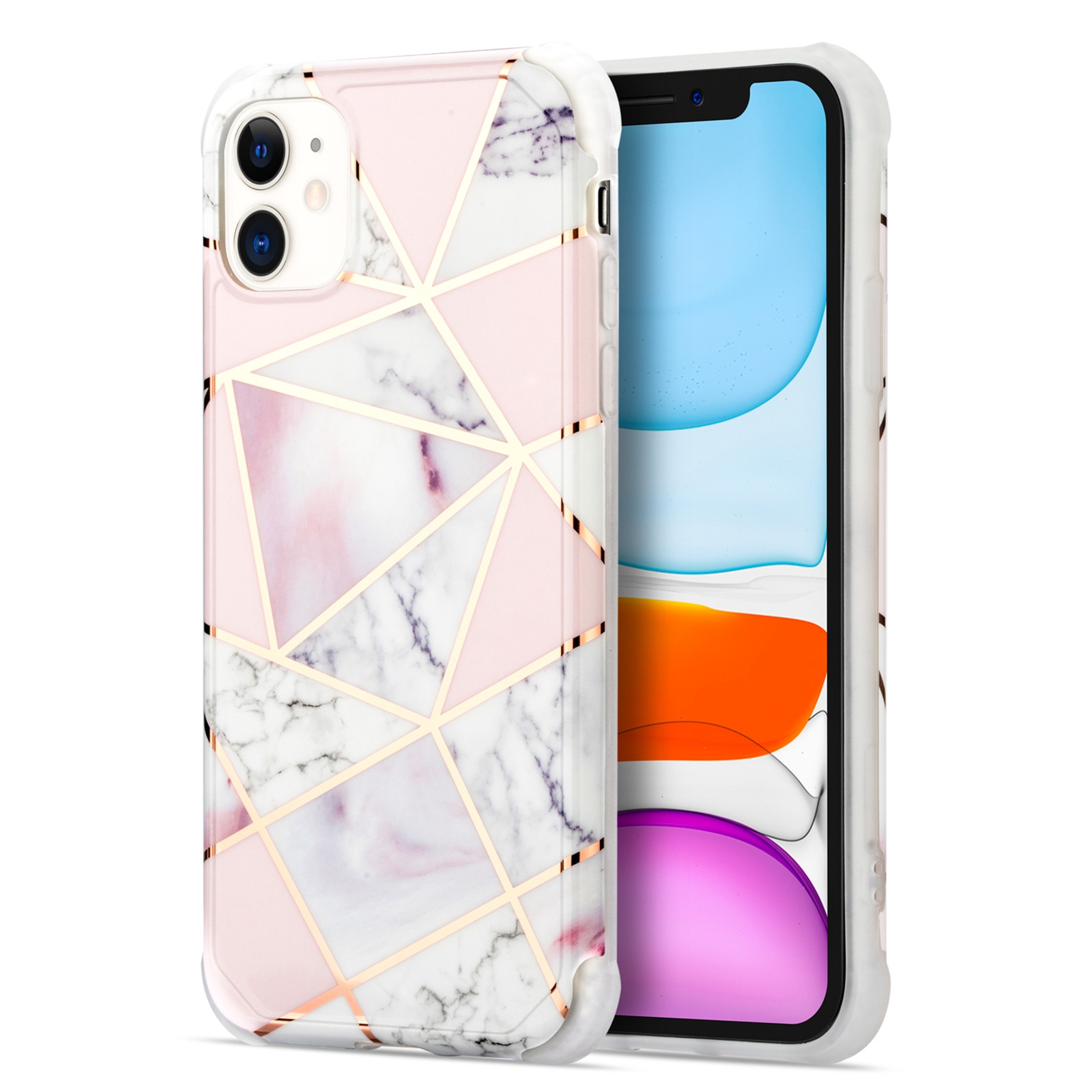 For iPhone 13 mini Electroplating Matching Marble IMD Four-Corner TPU Shockproof Case(White) For iPhone 13 mini Electroplating Matching Marble IMD Four-Corner TPU Shockproof Case(White)