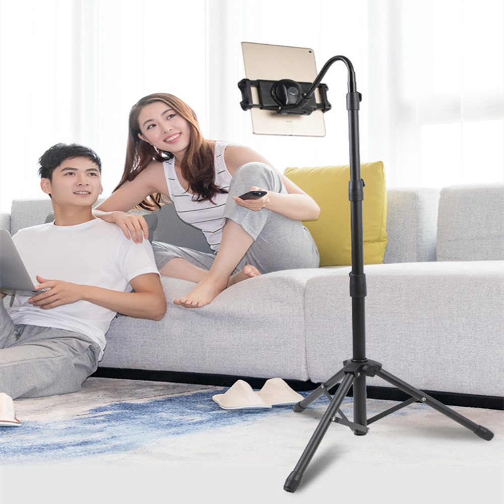 For Metal iPad Tripod Stand Adjustable Gooseneck Tablet Floor Stand Holder, Heavy Duty Aluminum iPad Floor Stand for iPad Pro 12.9 11, Mini, Air, iPhone and 4.7 to 12.9 inches Tablets Cell Phones For Metal iPad Tripod Stand Adjustable Gooseneck Tablet Floor Stand Holder, Heavy Duty Aluminum iPad Floor Stand for iPad Pro 12.9 11, Mini, Air, iPhone and 4.7 to 12.9 inches Tablets Cell Phones