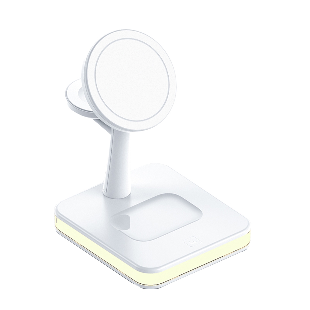 WX-991 Magnetic 4 in 1 Wireless Charger for iPhone / iWatch / AirPods or other Smart Phones(White) WX-991 Magnetic 4 in 1 Wireless Charger for iPhone / iWatch / AirPods or other Smart Phones(White)