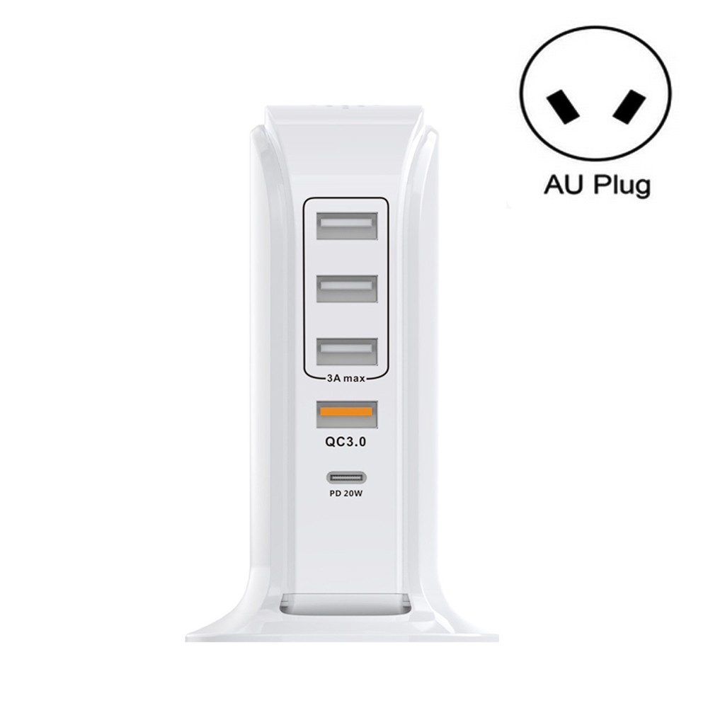 PD-36W PD3.0 + QC3.0 4-port USB Mobile Phone Charging Sailboat Multi Port Charger, AU Plug PD-36W PD3.0 + QC3.0 4-port USB Mobile Phone Charging Sailboat Multi Port Charger, AU Plug