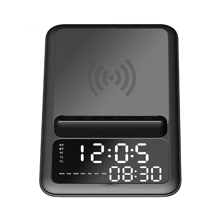 AEC BT512 Multifunctional Bluetooth Speaker 10W Wireless Charger LED Desktop Electronic Alarm Clock AEC BT512 Multifunctional Bluetooth Speaker 10W Wireless Charger LED Desktop Electronic Alarm Clock