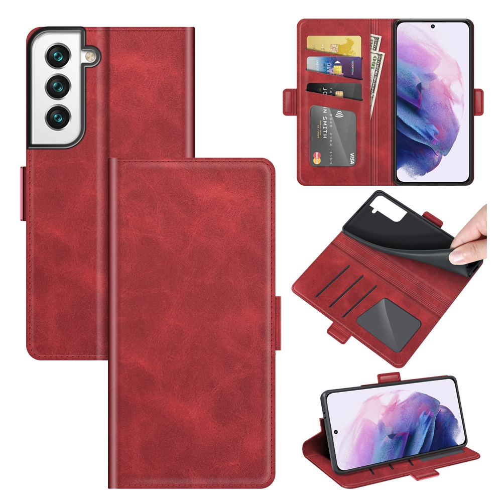 For Samsung Galaxy S22 5G Dual-side Magnetic Buckle Horizontal Flip Leather Case with Holder & Card Slots & Wallet(Red) For Samsung Galaxy S22 5G Dual-side Magnetic Buckle Horizontal Flip Leather Case with Holder & Card Slots & Wallet(Red)