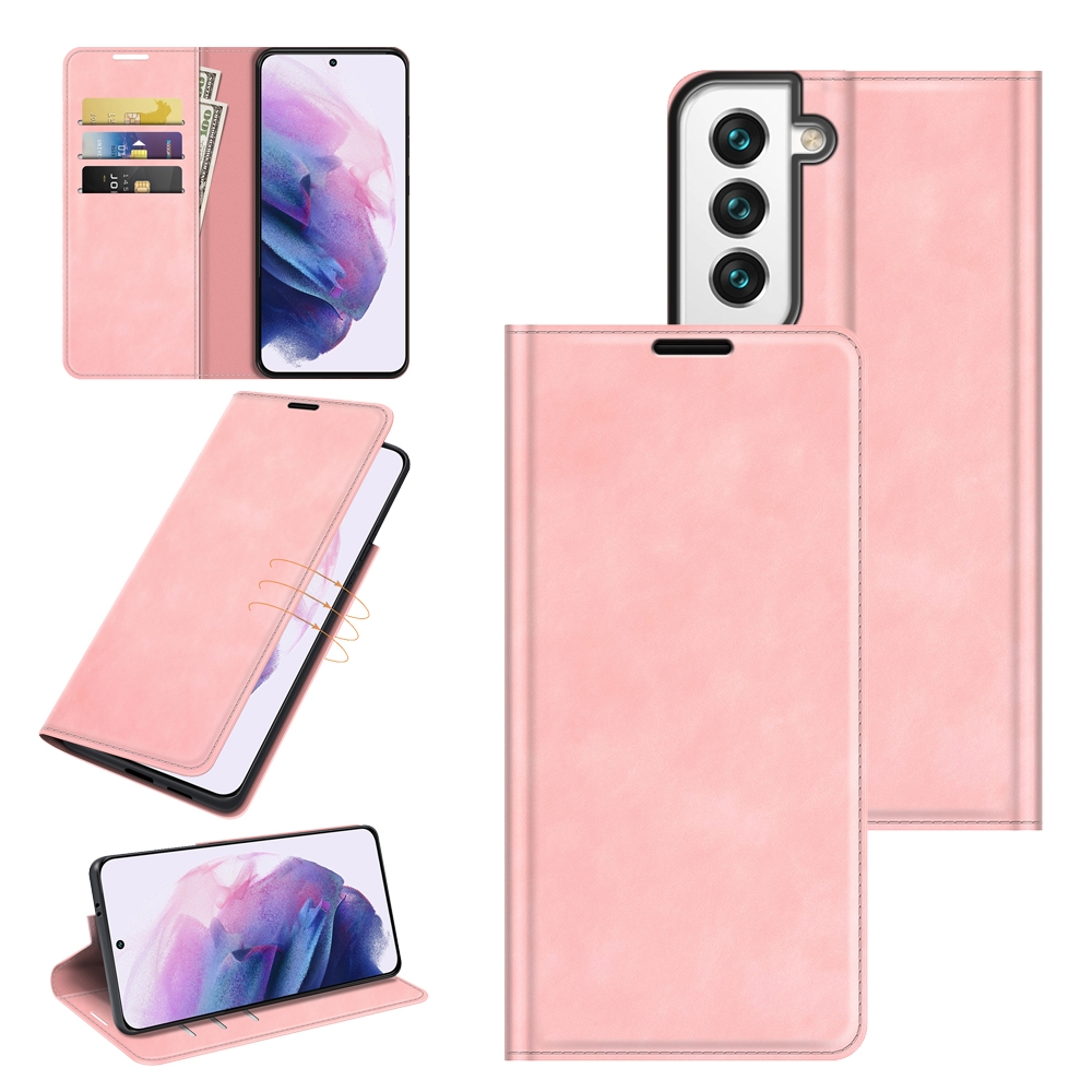 For Samsung Galaxy S22 5G Retro-skin Business Magnetic Suction Leather Case with Holder & Card Slots & Wallet(Pink) For Samsung Galaxy S22 5G Retro-skin Business Magnetic Suction Leather Case with Holder & Card Slots & Wallet(Pink)