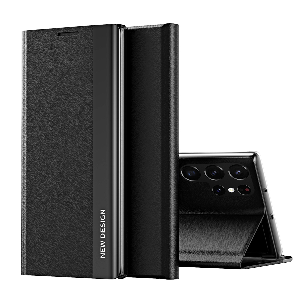 For Samsung Galaxy S22 Ultra 5G Side Electroplated Magnetic Ultra-Thin Horizontal Flip Leather Case with Holder(Black) For Samsung Galaxy S22 Ultra 5G Side Electroplated Magnetic Ultra-Thin Horizontal Flip Leather Case with Holder(Black)