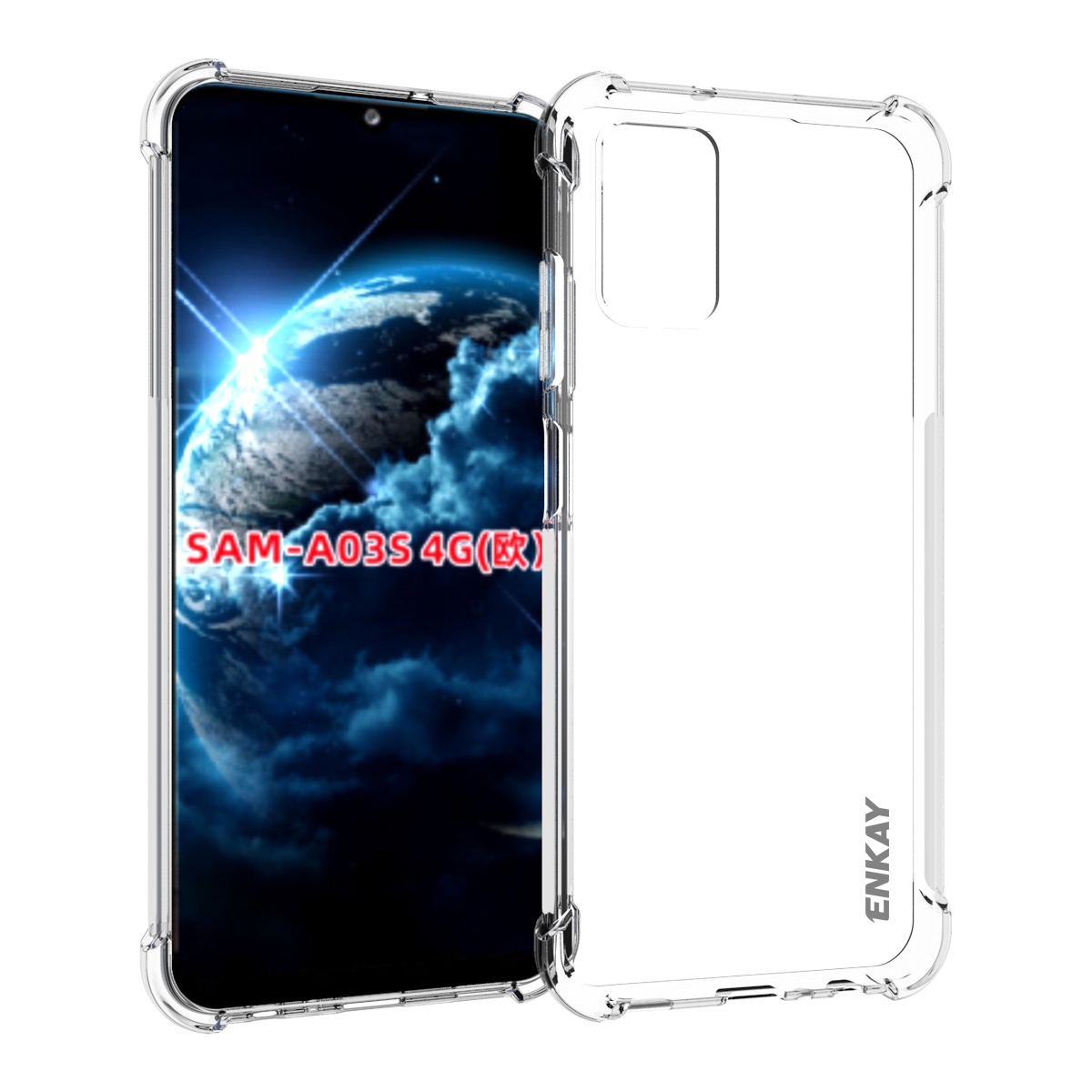 For Samsung Galaxy A03s 4G EU Version ENKAY Transparent TPU Shockproof Case For Samsung Galaxy A03s 4G EU Version ENKAY Transparent TPU Shockproof Case