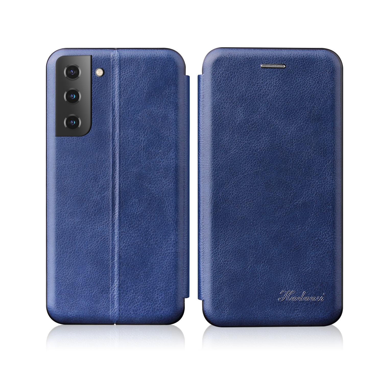 For Samsung Galaxy S22 5G Retro Texture Magnetic Leather Case(Blue) For Samsung Galaxy S22 5G Retro Texture Magnetic Leather Case(Blue)