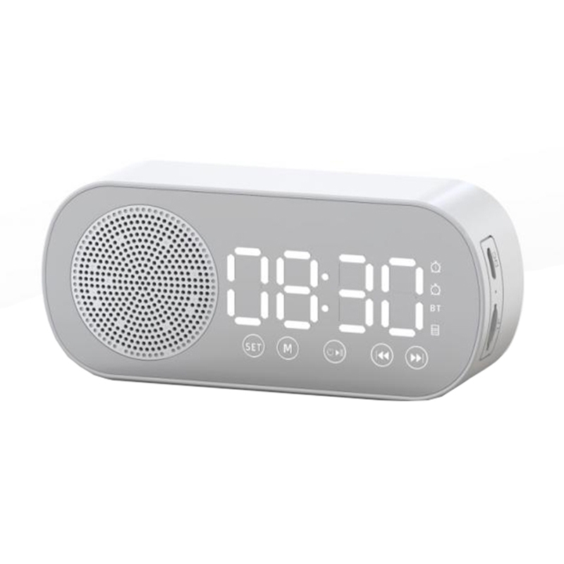 Z7 Digital Bluetooth 5.0 Speaker Multi-function Mirror Alarm Clock FM Radio(White) Z7 Digital Bluetooth 5.0 Speaker Multi-function Mirror Alarm Clock FM Radio(White)