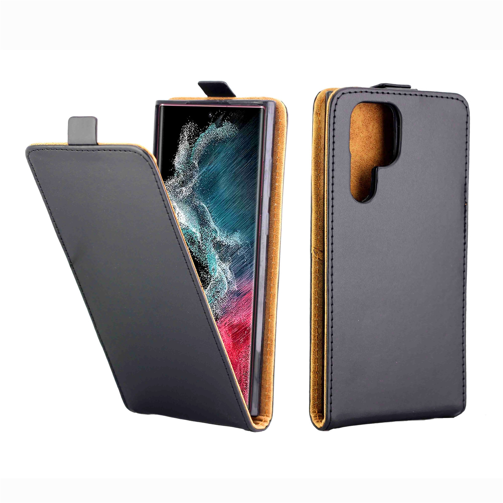 For Samsung Galaxy S22 Ultra 5G Vertical Flip Leather Phone Case with Card Slot(Black) For Samsung Galaxy S22 Ultra 5G Vertical Flip Leather Phone Case with Card Slot(Black)