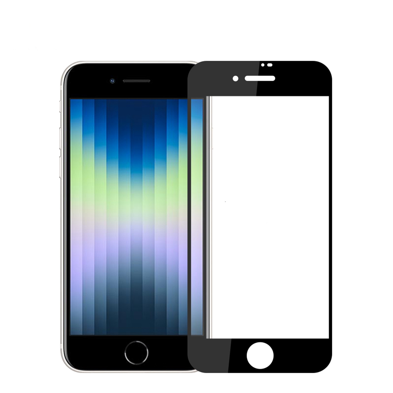 MOFI 9H 2.5D Full Screen Tempered Glass Film For iPhone SE 2022(Black) MOFI 9H 2.5D Full Screen Tempered Glass Film For iPhone SE 2022(Black)