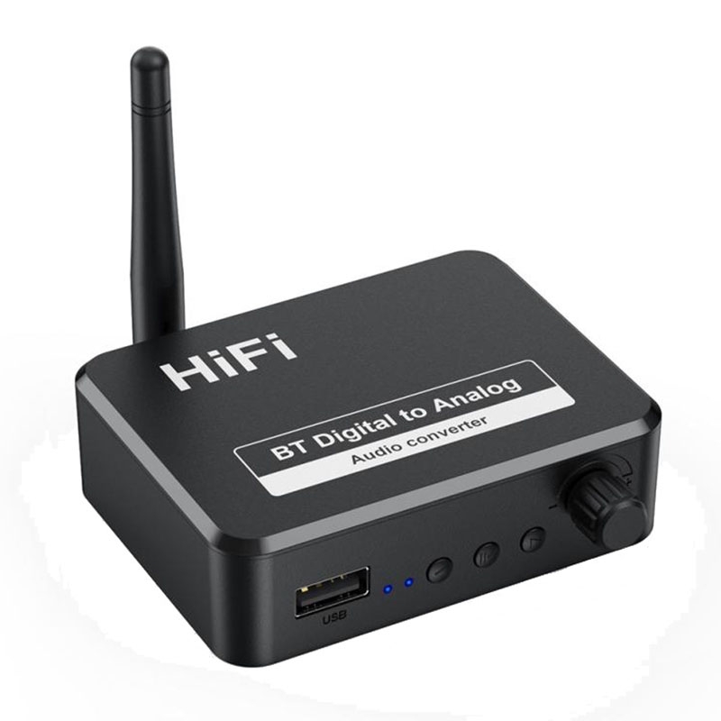 B35S Bluetooth 5.2 Music Receiver Digital to Analog Converter Supports U-disk Fiber Coaxial B35S Bluetooth 5.2 Music Receiver Digital to Analog Converter Supports U-disk Fiber Coaxial