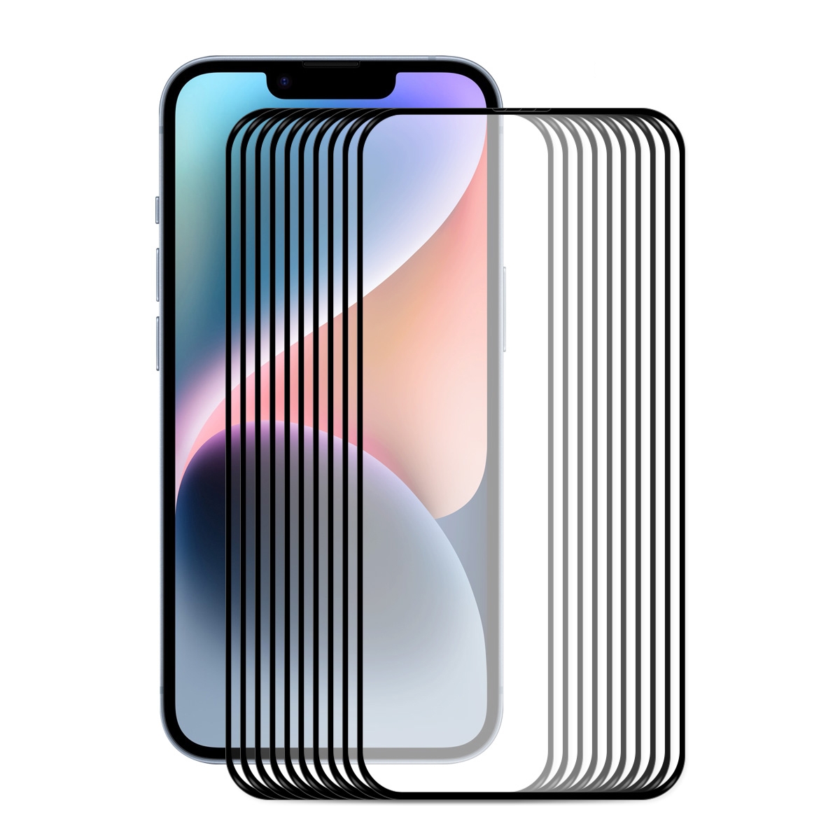 For iPhone 14 10pcs ENKAY Full Glue 0.26mm 9H 2.5D Tempered Glass Full Film For iPhone 14 10pcs ENKAY Full Glue 0.26mm 9H 2.5D Tempered Glass Full Film