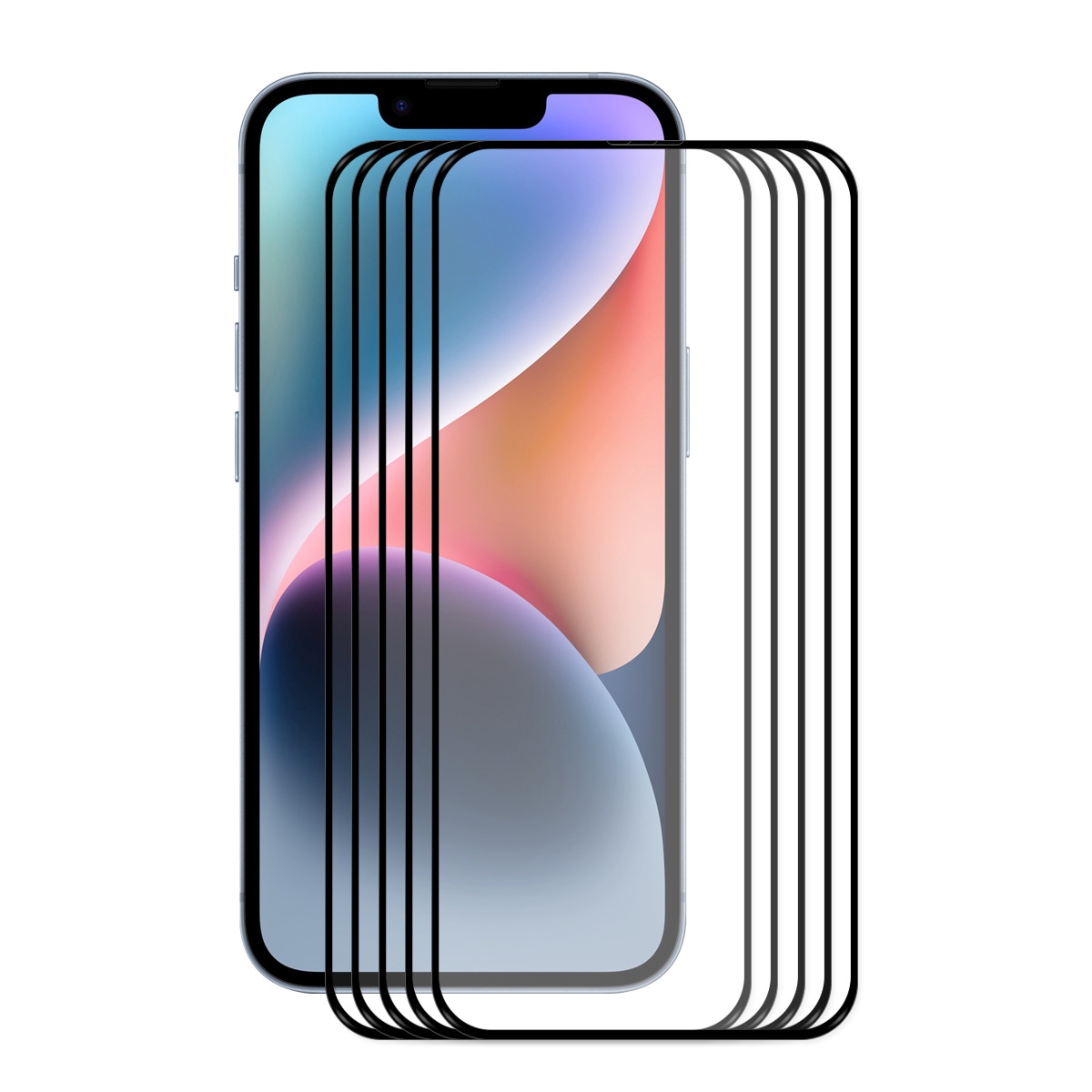 For iPhone 14 Plus 5pcs ENKAY Full Glue 0.26mm 9H 2.5D Tempered Glass Full Film For iPhone 14 Plus 5pcs ENKAY Full Glue 0.26mm 9H 2.5D Tempered Glass Full Film