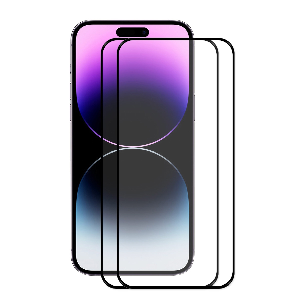 For iPhone 14 Pro 2pcs ENKAY Full Glue 0.26mm 9H 2.5D Tempered Glass Full Film For iPhone 14 Pro 2pcs ENKAY Full Glue 0.26mm 9H 2.5D Tempered Glass Full Film