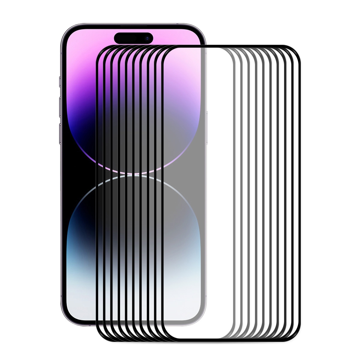 For iPhone 14 Pro Max 10pcs ENKAY Full Glue 0.26mm 9H 2.5D Tempered Glass Full Film For iPhone 14 Pro Max 10pcs ENKAY Full Glue 0.26mm 9H 2.5D Tempered Glass Full Film