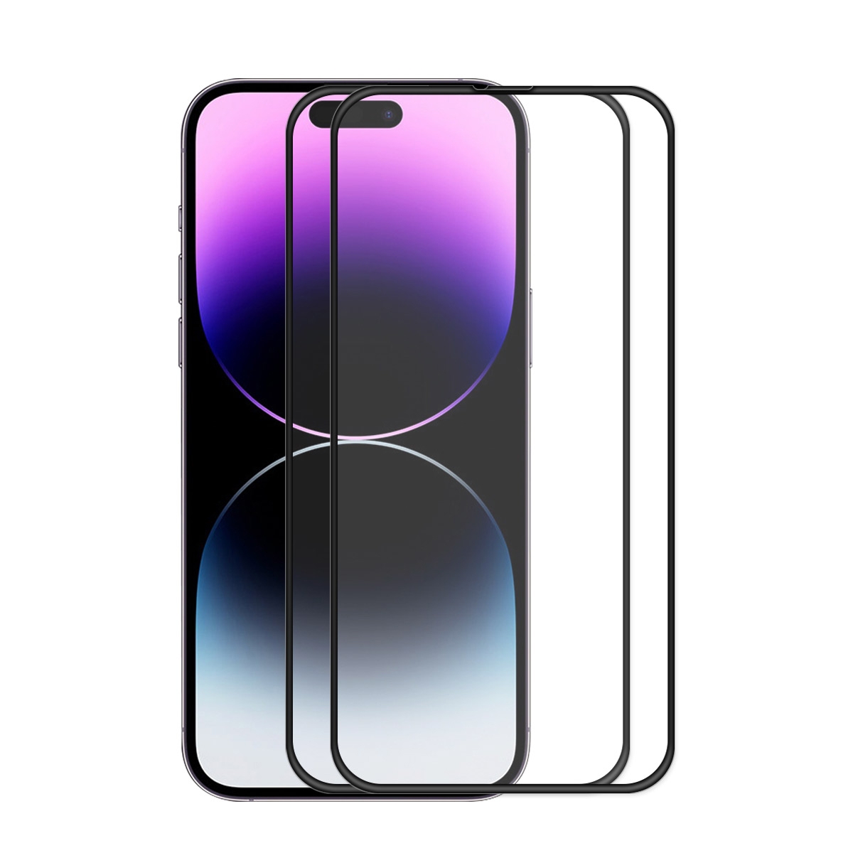 For iPhone 14 Pro 2pcs ENKAY Full Glue Tempered Glass Anti-fall Full Film For iPhone 14 Pro 2pcs ENKAY Full Glue Tempered Glass Anti-fall Full Film