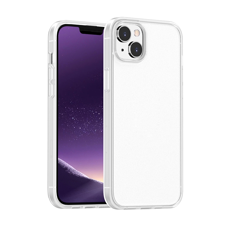 For iPhone 14 Skin Feel Frosted Color Button Phone Case (White) For iPhone 14 Skin Feel Frosted Color Button Phone Case (White)