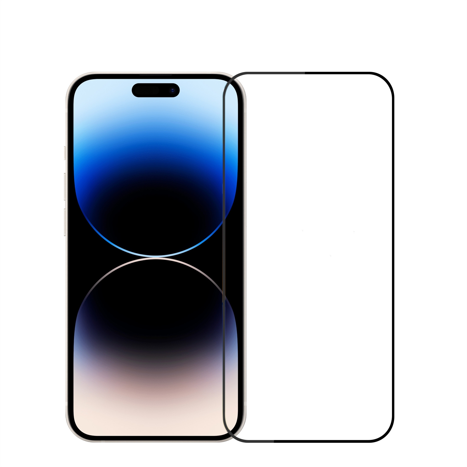 For iPhone 14 Pro PINWUYO 9H 2.5D Full Screen Tempered Glass Film(Black) For iPhone 14 Pro PINWUYO 9H 2.5D Full Screen Tempered Glass Film(Black)