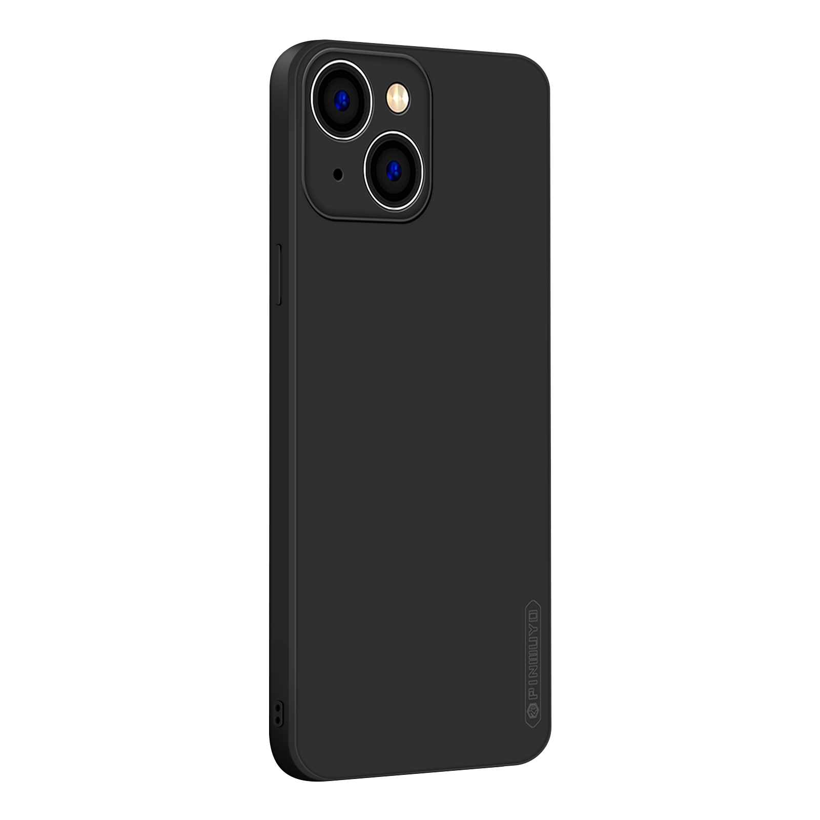 For iPhone 14 PINWUYO Sense Series Liquid Silicone TPU Phone Case (Black)