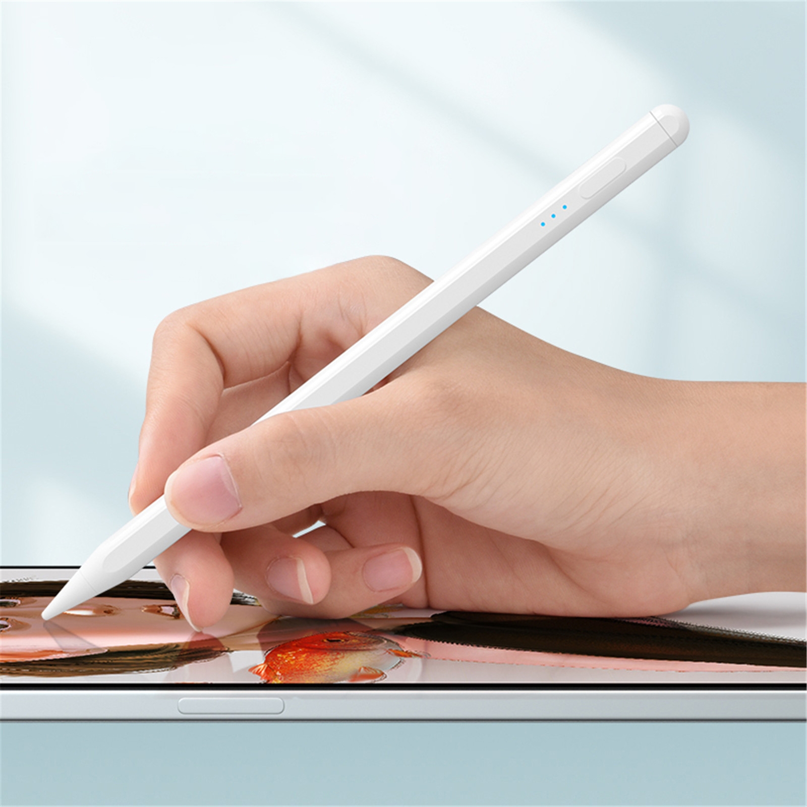 Tablet Phone Universal Capacitive Stylus For iPad Mini6/Mini5/Air3 10.5/Pro 11/Air4 10.9/ 10.2 /Pro 12.9 (White) Tablet Phone Universal Capacitive Stylus For iPad Mini6/Mini5/Air3 10.5/Pro 11/Air4 10.9/ 10.2 /Pro 12.9 (White)