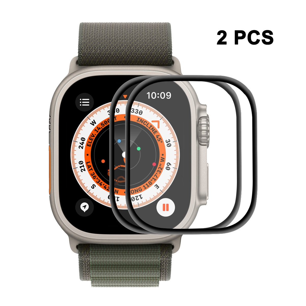 2 PCS ENKAY 3D Soft PC Edge PMMA Screen Film For Apple Watch Ultra / Ultra 2 / Ultra 3 49mm 2 PCS ENKAY 3D Soft PC Edge PMMA Screen Film For Apple Watch Ultra / Ultra 2 / Ultra 3 49mm