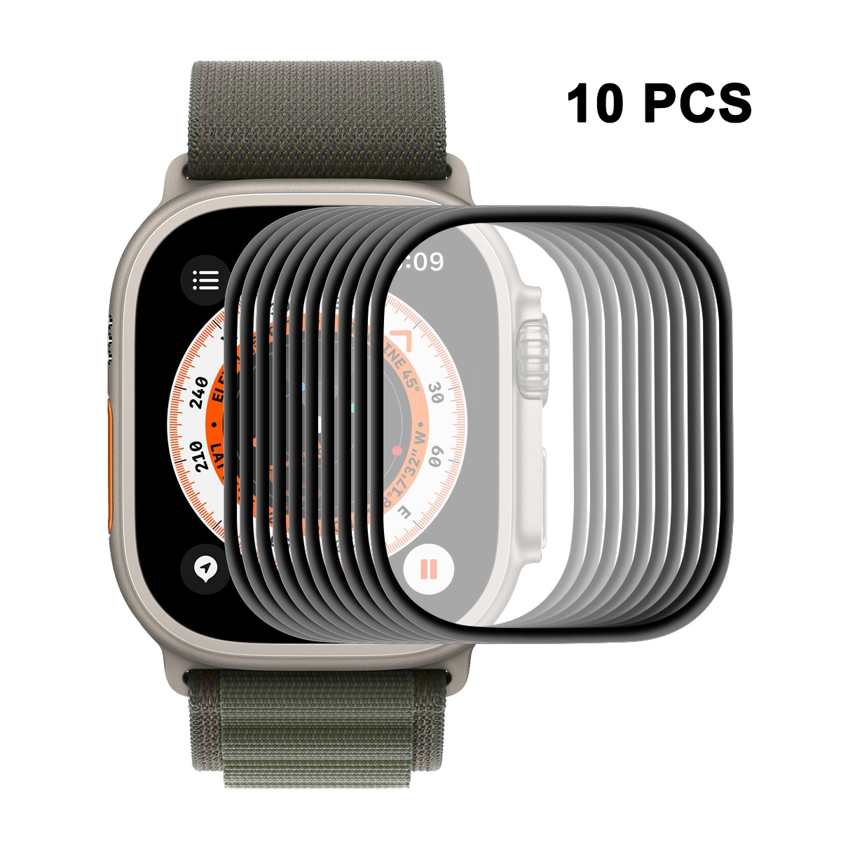 10 PCS ENKAY 3D Soft PC Edge PMMA Screen Film For Apple Watch Ultra / Ultra 2 / Ultra 3 49mm 10 PCS ENKAY 3D Soft PC Edge PMMA Screen Film For Apple Watch Ultra / Ultra 2 / Ultra 3 49mm