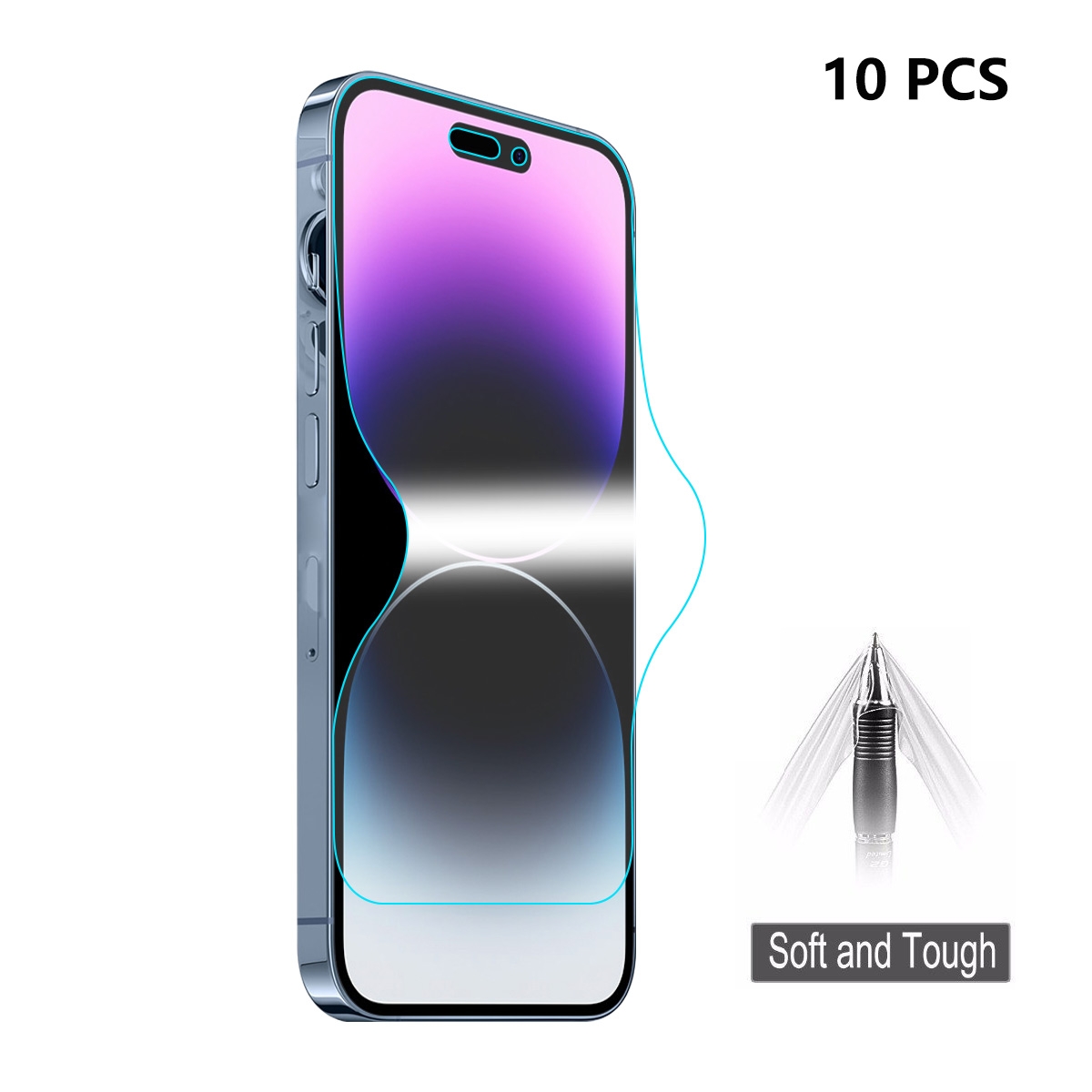 10 PCS ENKAY Full Glue Explosion-proof Hydrogel Film For iPhone 14 Pro Max 10 PCS ENKAY Full Glue Explosion-proof Hydrogel Film For iPhone 14 Pro Max
