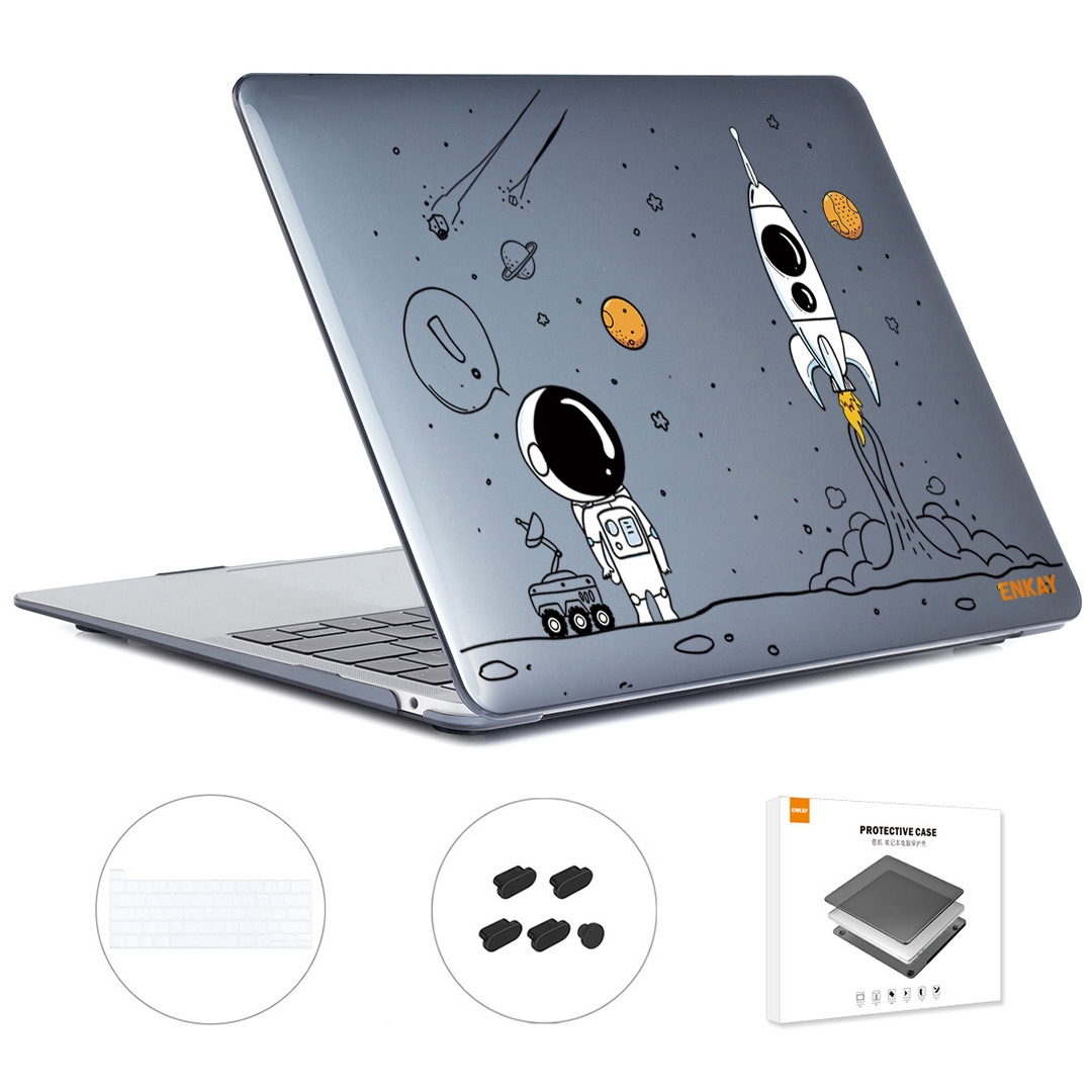 For MacBook Pro 13.3 A2251/A2289/A2338 ENKAY Hat-Prince 3 in 1 Spaceman Pattern Laotop Protective Crystal Case with TPU Keyboard Film / Anti-dust Plugs, Version:EU(Spaceman No.1) For MacBook Pro 13.3 A2251/A2289/A2338 ENKAY Hat-Prince 3 in 1 Spaceman Pattern Laotop Protective Crystal Case with TPU Keyboard Film / Anti-dust Plugs, Version:EU(Spaceman No.1)