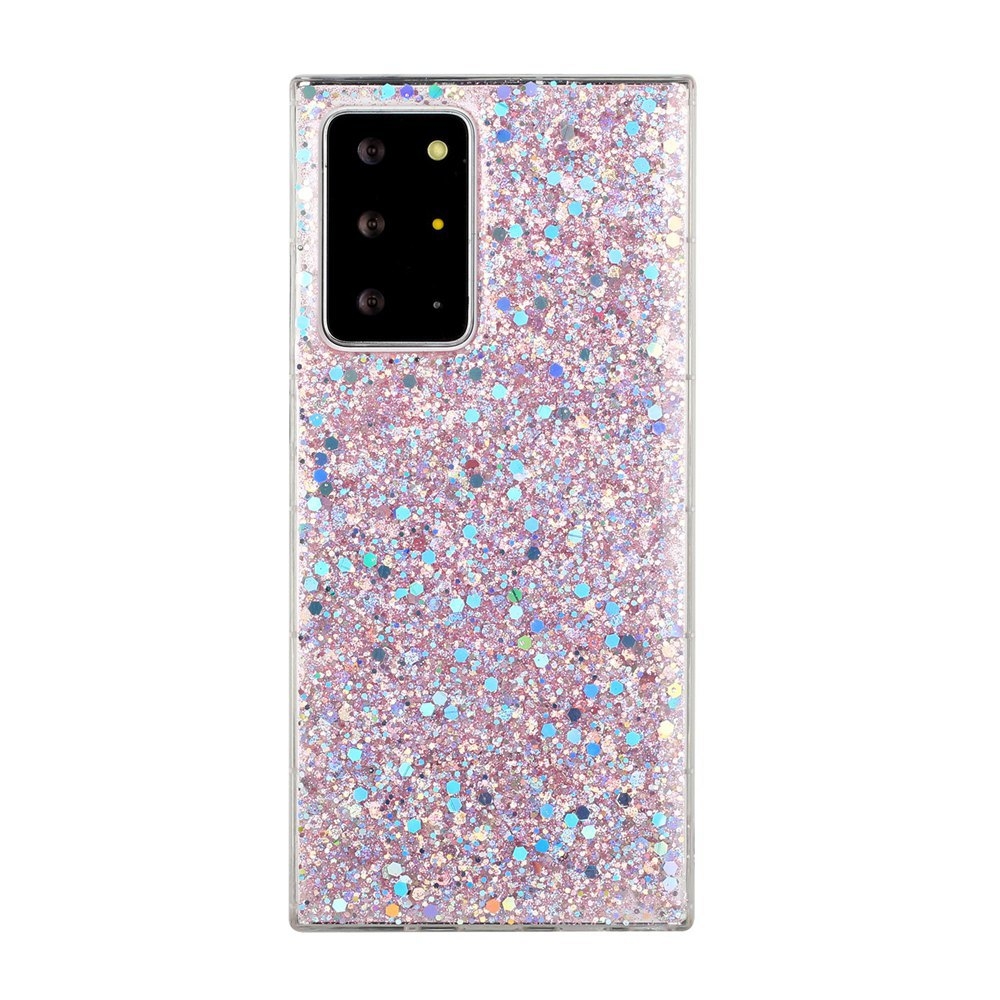 For Samsung Galaxy S21 Ultra 5G Glitter Sequins Epoxy TPU Phone Case(Pink) For Samsung Galaxy S21 Ultra 5G Glitter Sequins Epoxy TPU Phone Case(Pink)