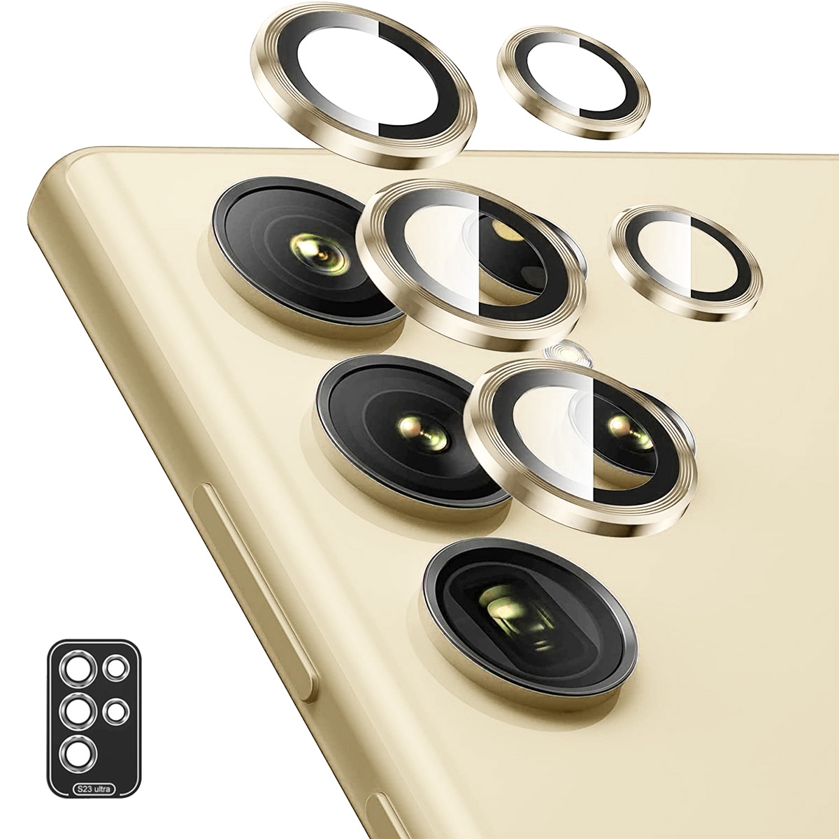 For Samsung Galaxy S23 Ultra 5G ENKAY Rear Lens Aluminium Alloy Tempered Glass Film For Samsung Galaxy S23 Ultra 5G ENKAY Rear Lens Aluminium Alloy Tempered Glass Film