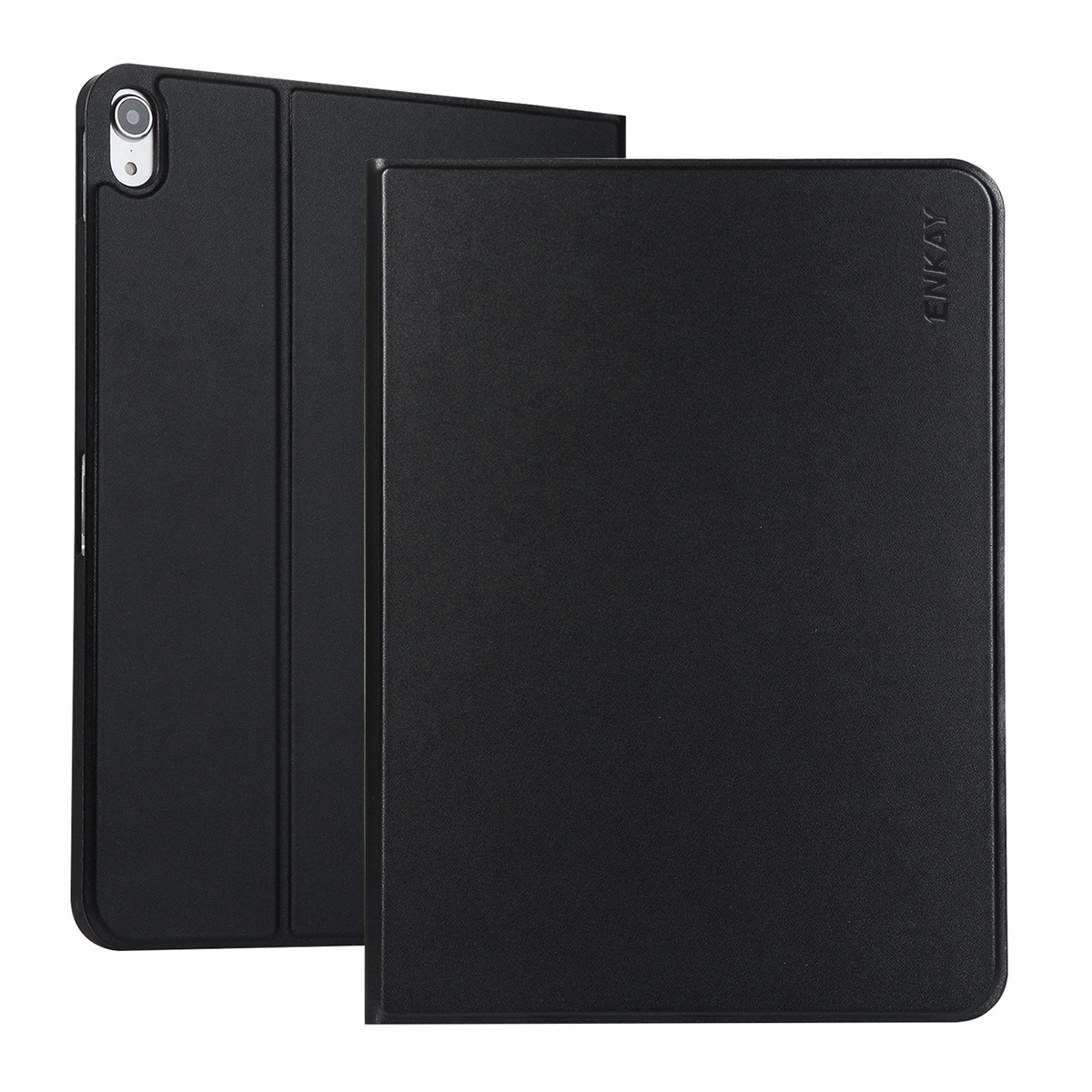 For iPad 10th Gen 10.9 2022 ENKAY PC Back Cover Smart Leather Tablet Case with Pen Slot & Holder(Black) For iPad 10th Gen 10.9 2022 ENKAY PC Back Cover Smart Leather Tablet Case with Pen Slot & Holder(Black)