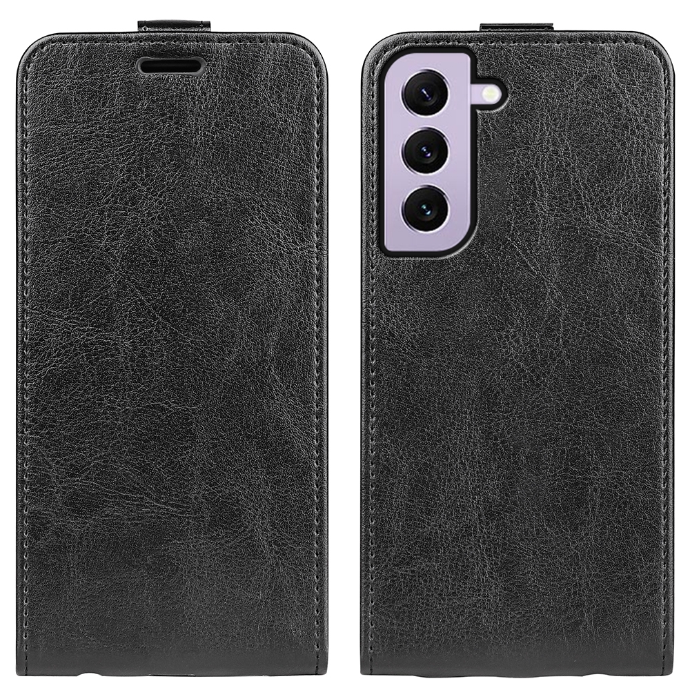 For Samsung Galaxy S23 5G R64 Texture Vertical Flip Leather Phone Case(Black) For Samsung Galaxy S23 5G R64 Texture Vertical Flip Leather Phone Case(Black)