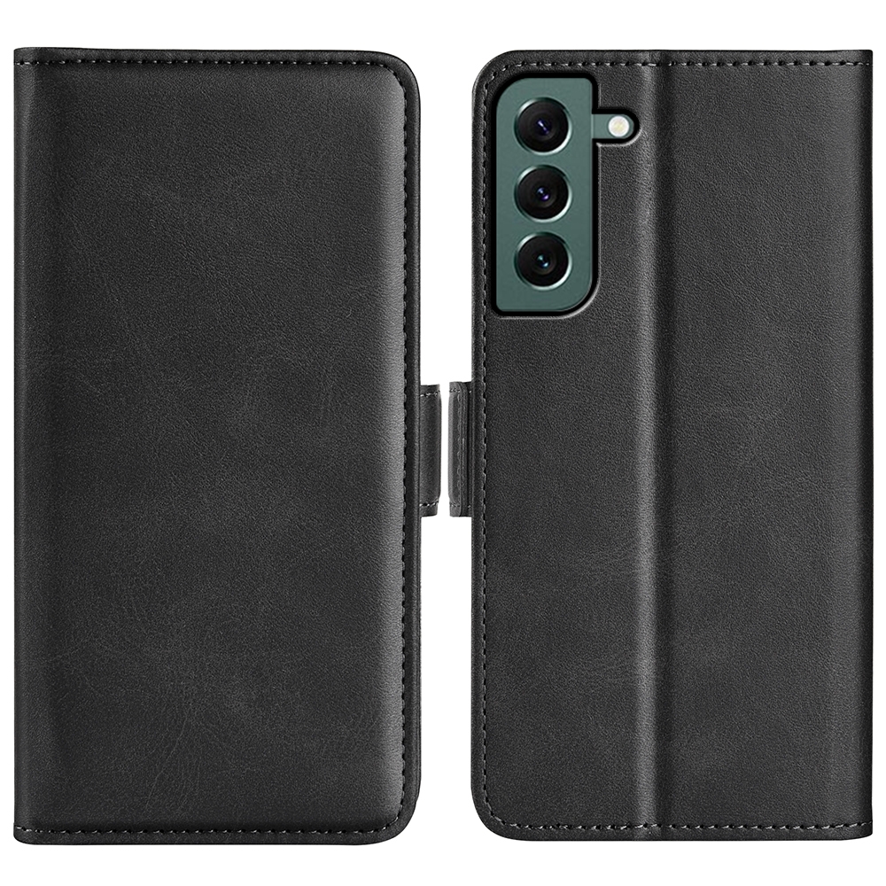 For Samsung Galaxy S23+ 5G Dual-side Magnetic Buckle Leather Phone Case(Black) For Samsung Galaxy S23+ 5G Dual-side Magnetic Buckle Leather Phone Case(Black)