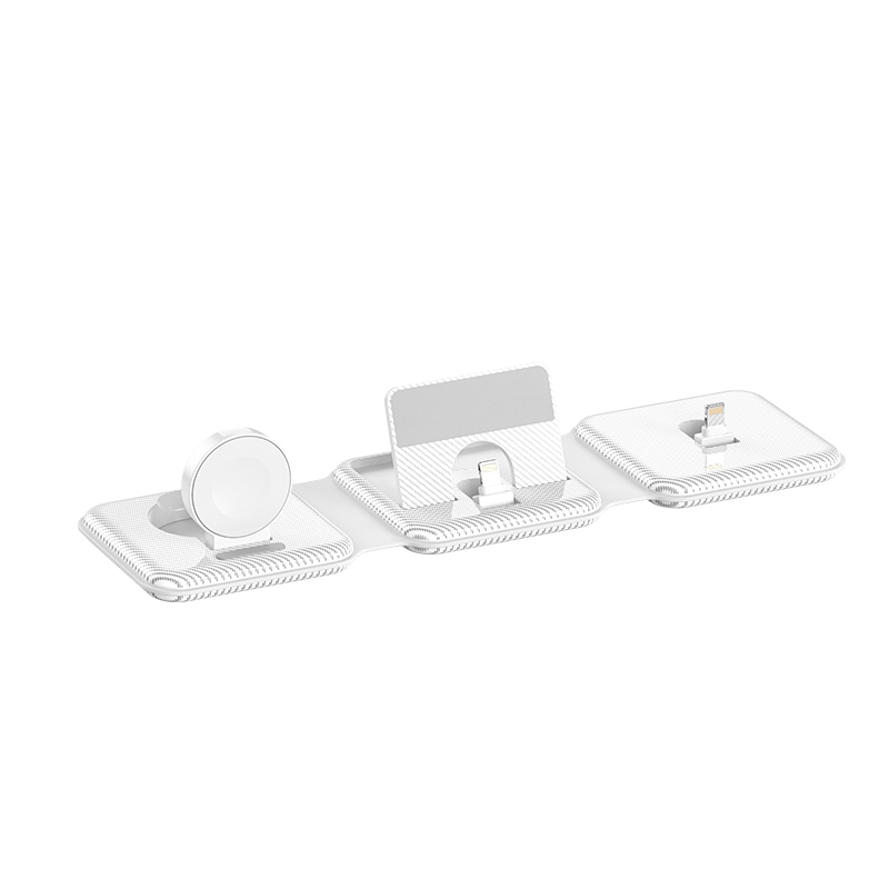 A75 Folding 3 in 1 Wireless Charger Suitable for Apple Watch Mobile Phone Headset(White) A75 Folding 3 in 1 Wireless Charger Suitable for Apple Watch Mobile Phone Headset(White)