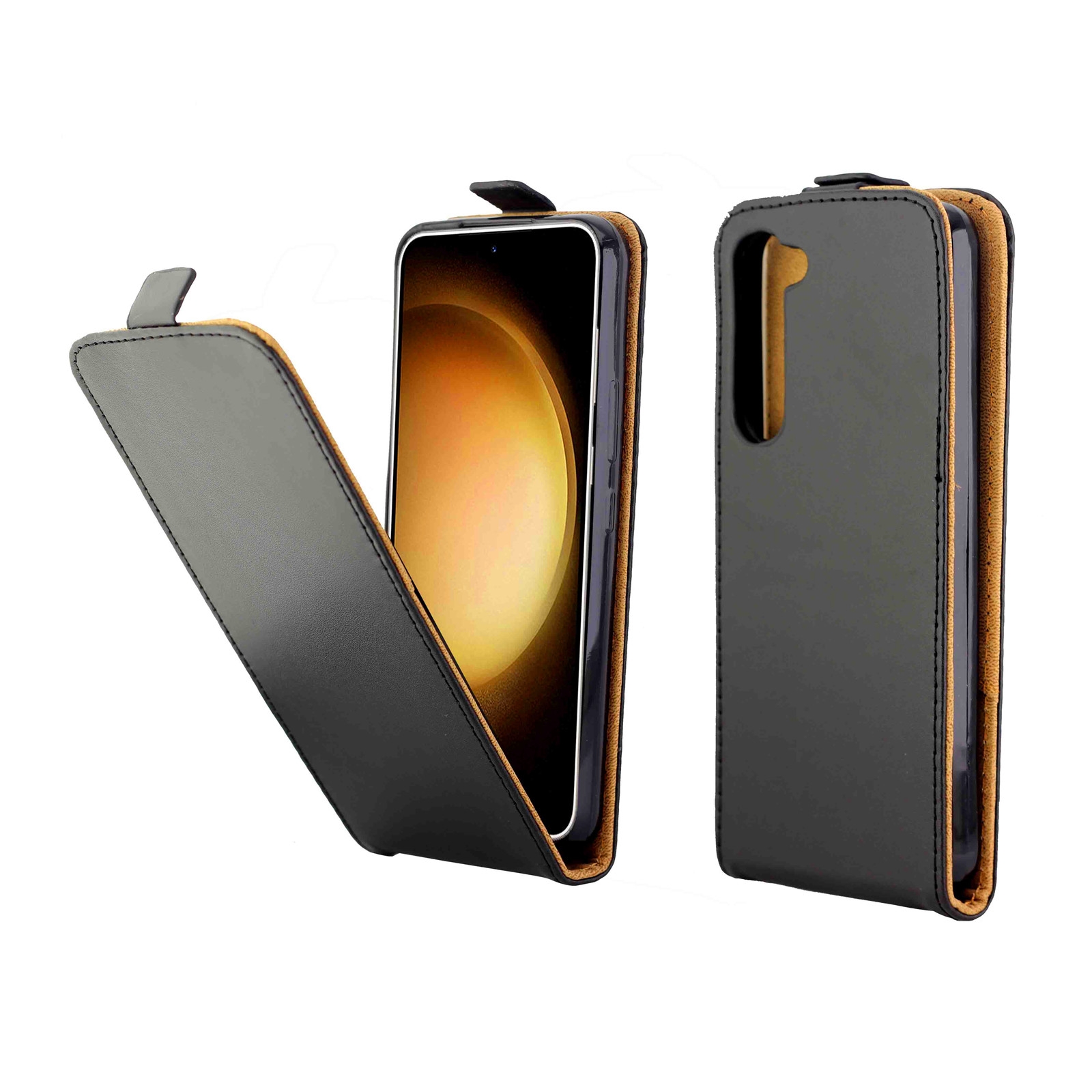 For Samsung Galaxy S23+ 5G Vertical Flip Leather Phone Case with Card Slot(Black) For Samsung Galaxy S23+ 5G Vertical Flip Leather Phone Case with Card Slot(Black)